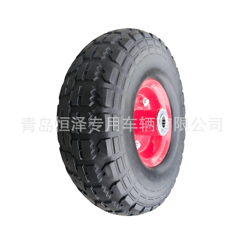 4.10/3.50-4车轮扁平无内胎10 英寸实心橡胶轮胎大猩猩车替换