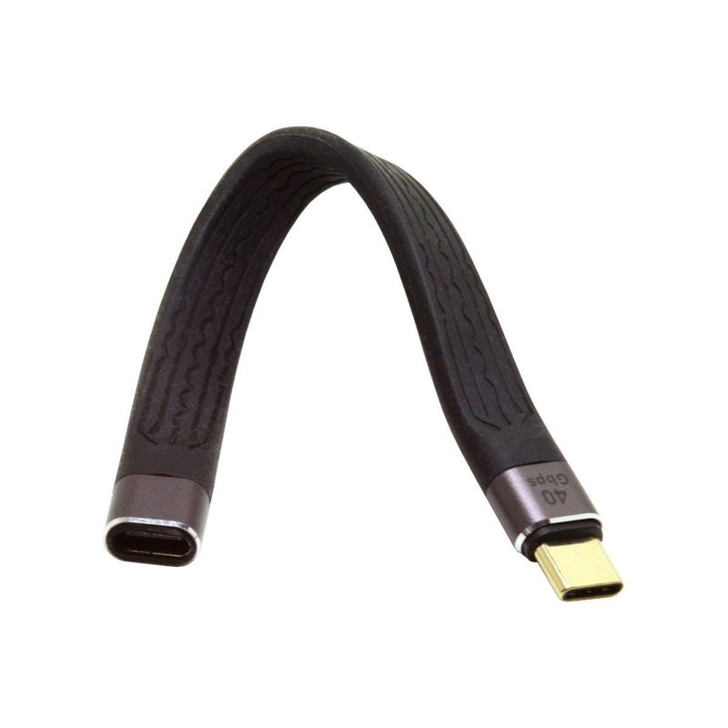 UC-040-0.13M USB4 male to female flat FPC cable 40Gbps version 13cm adapter card, adapter cable UC-040-0.13M USB4 male to female flat FPC cable 40Gbps version 13cm adapter card, adapter cable