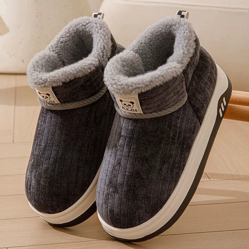加绒加厚冬季全包跟棉鞋男女可爱棉拖鞋室内外穿防滑保暖居家拖鞋