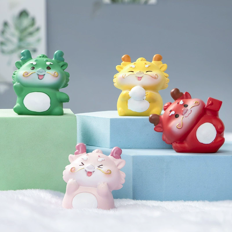 Genuine cartoon happy creative table mascot for office, decorations