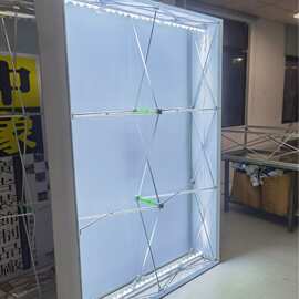 工厂直供广告牌批发卡布led路灯灯箱招牌折叠壁挂式拉网