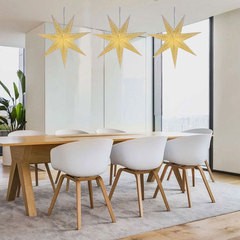 Nordic Christmas paper star cut-out pendant lamp with multiple color options, suitable for bedroom bedside and children's room decoration, night light shade