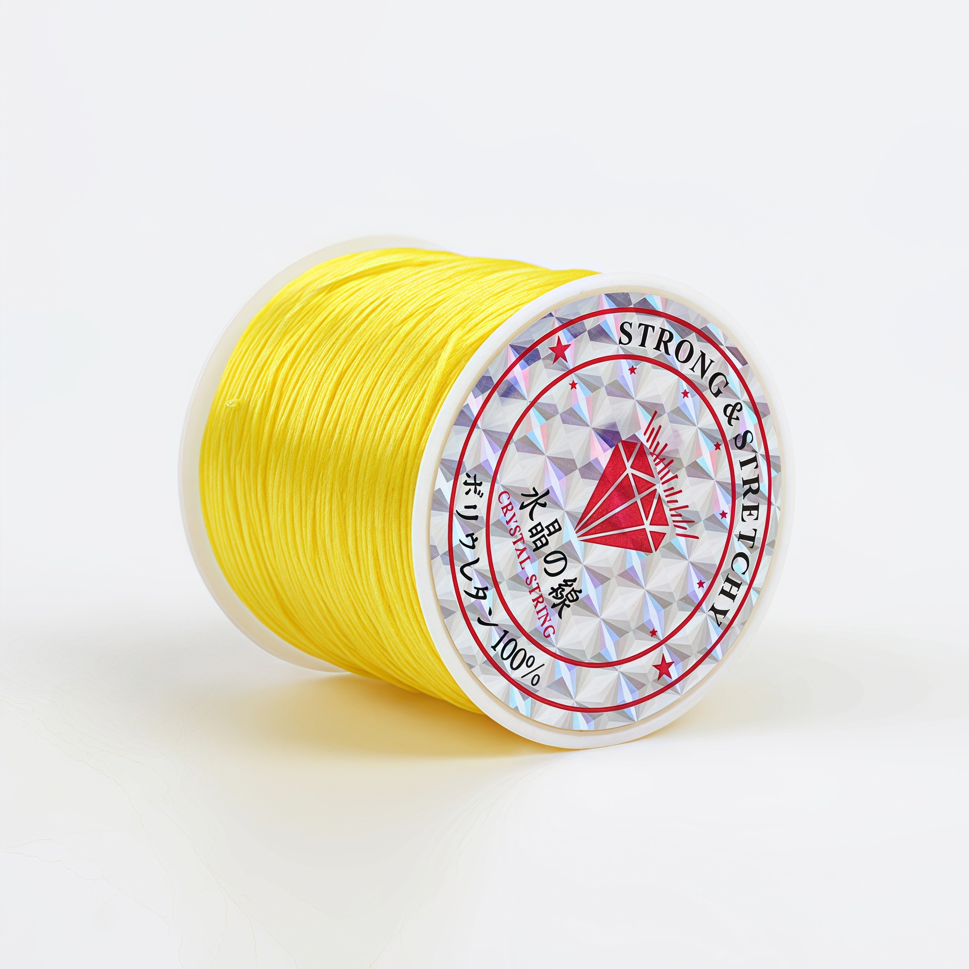 Flat elastic thread [yellow]