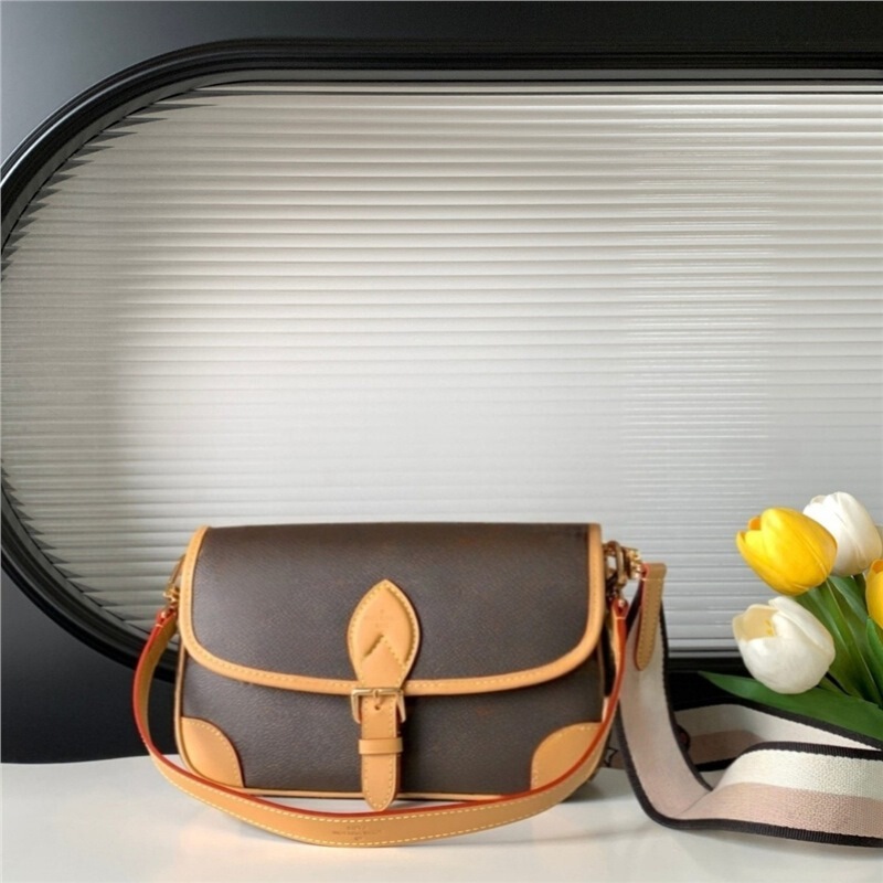 M&Lv Classic Monogram Diane Baguette Bag for Women, Versatile Trendy Underarm Bag, Shoulder Bag, Crossbody Bag M&Lv Classic Monogram Diane Baguette Bag for Women, Versatile Trendy Underarm Bag, Shoulder Bag, Crossbody Bag