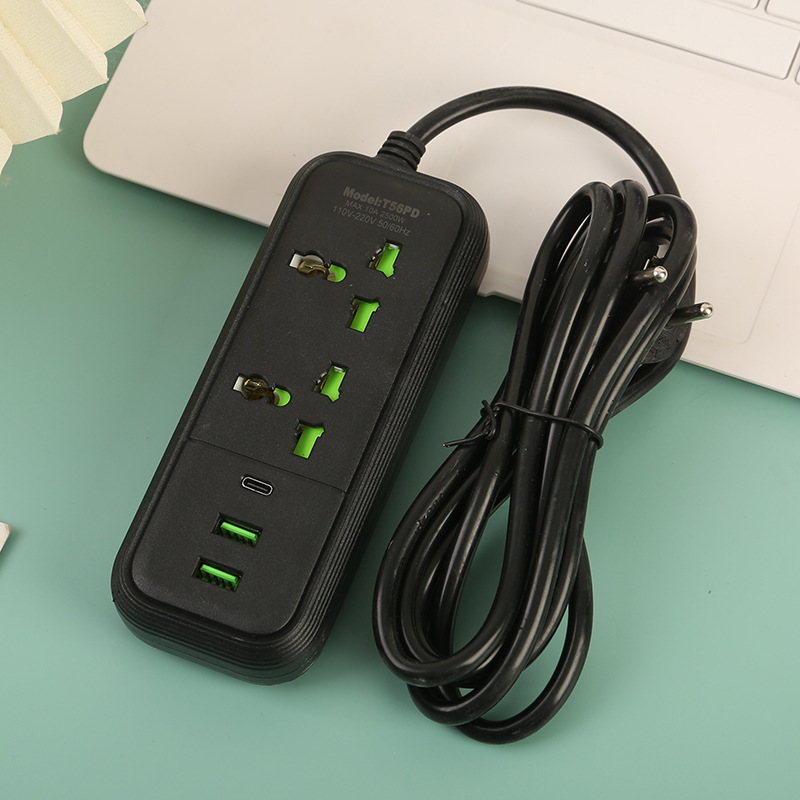 T56 Estándar británico Estándar europeo Estándar americano 2 posiciones 2UB + 1 Tipo-C interfaz Black Shell White Shell embalaje de caja de color neutro