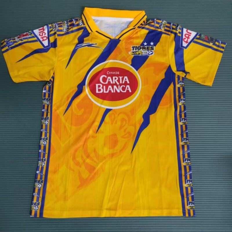 Retro Popular Mexican Tiger Short-Sleeved T-Shirt Sports Jersey Football Uniform Fan Football Jersey