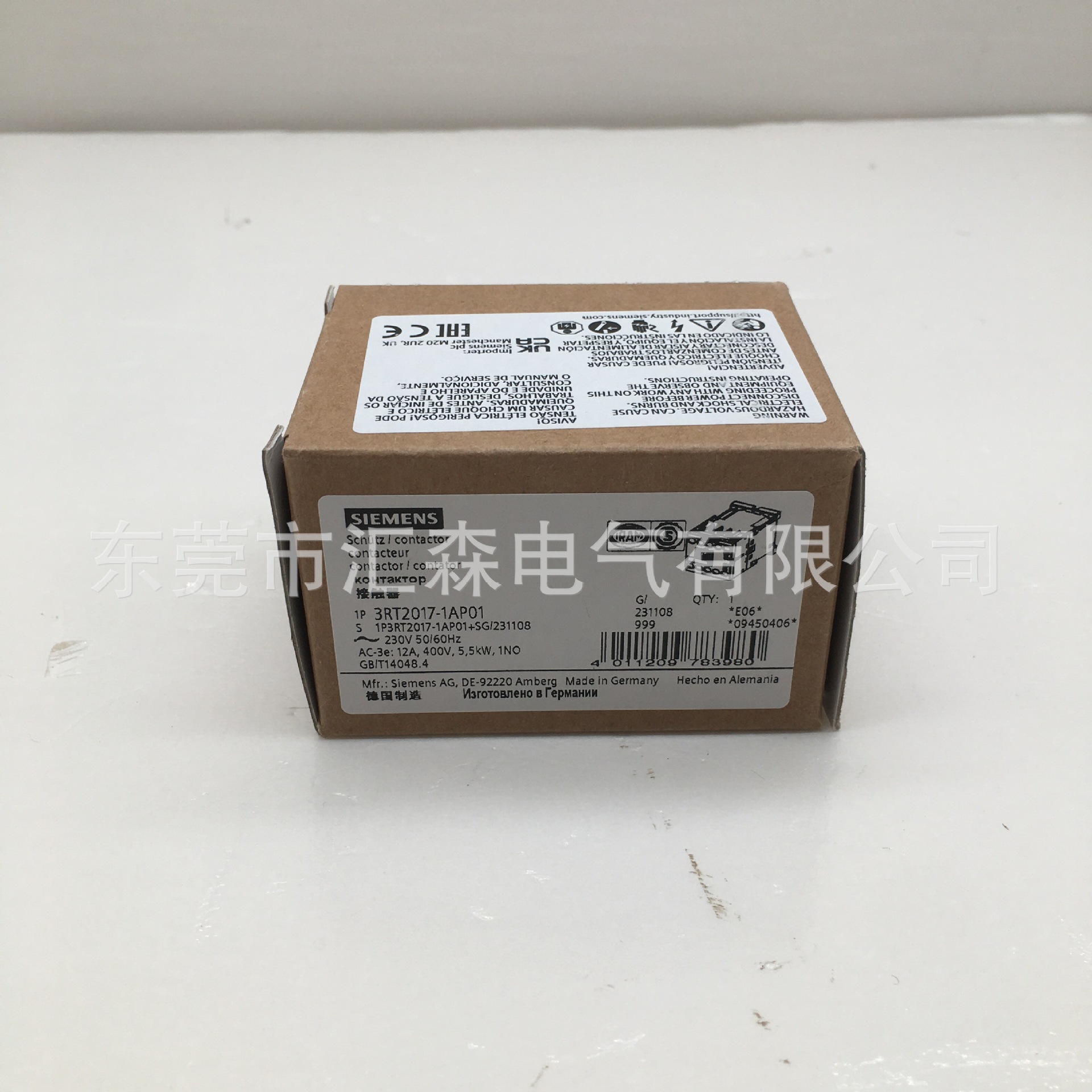 西门子 siemens 3RT2017-1AP01 3RT2系列 低压接触器 功率接触器