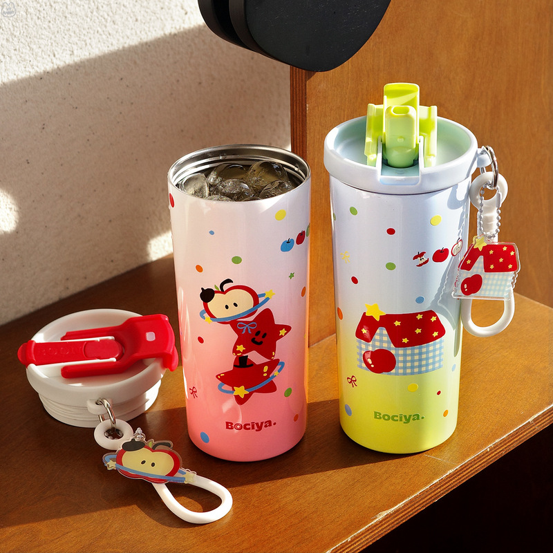 ウォーターカップ魔法瓶カップ女性の高価値コーヒーカップ卸売屋外 316 ステンレス鋼ポータブル保冷ストローカップ|undefined