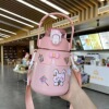 Cartoon children's glass stainless steel, suspenders for elementary school students, street thermos, capacious cloak, cup