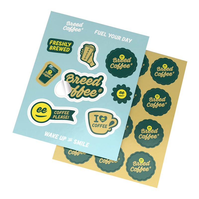 PVC防水防油不干胶食品广告标签贴纸印刷二维码商标贴纸定 制