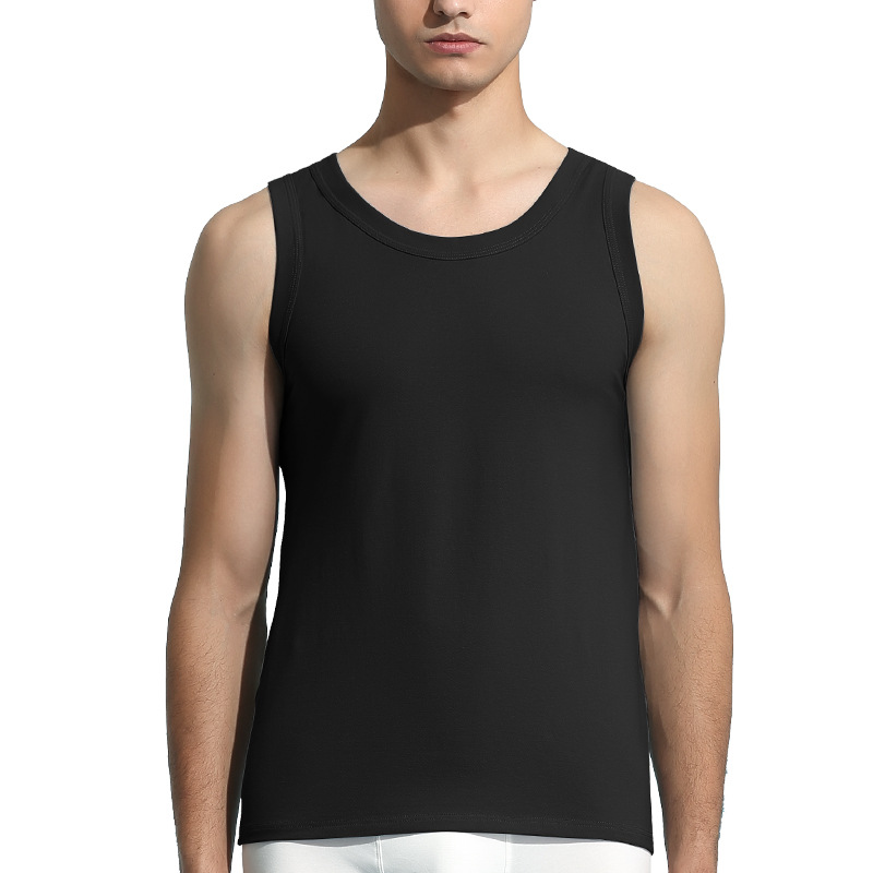 Larga de terciopelo con cuentas de algodón de primavera y verano de los hombres chaleco de algodón de los hombres de fitness sin mangas de punto exterior base de desgaste al por mayor