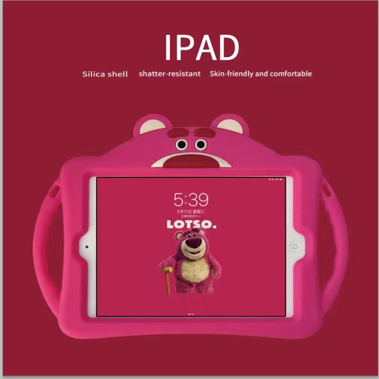 Ipad Silicone Cover mini Protection 2 Anti-fall 19 Air10.5/11 "Suitable for Apple Tablet 3/4 Cartoon Po Shell