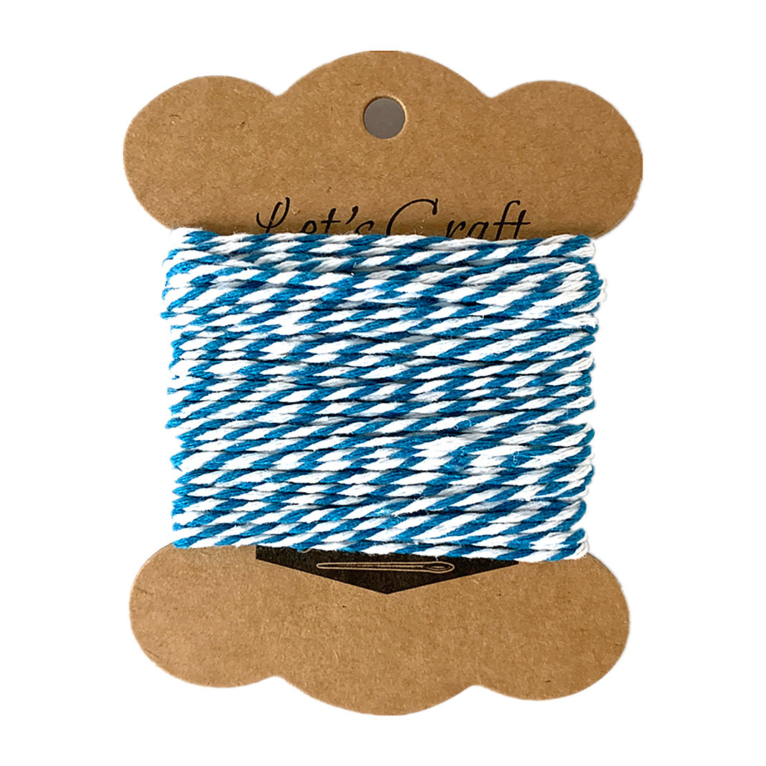 화이트 플러스 스카이 블루 * 2mm 10 미터 카드