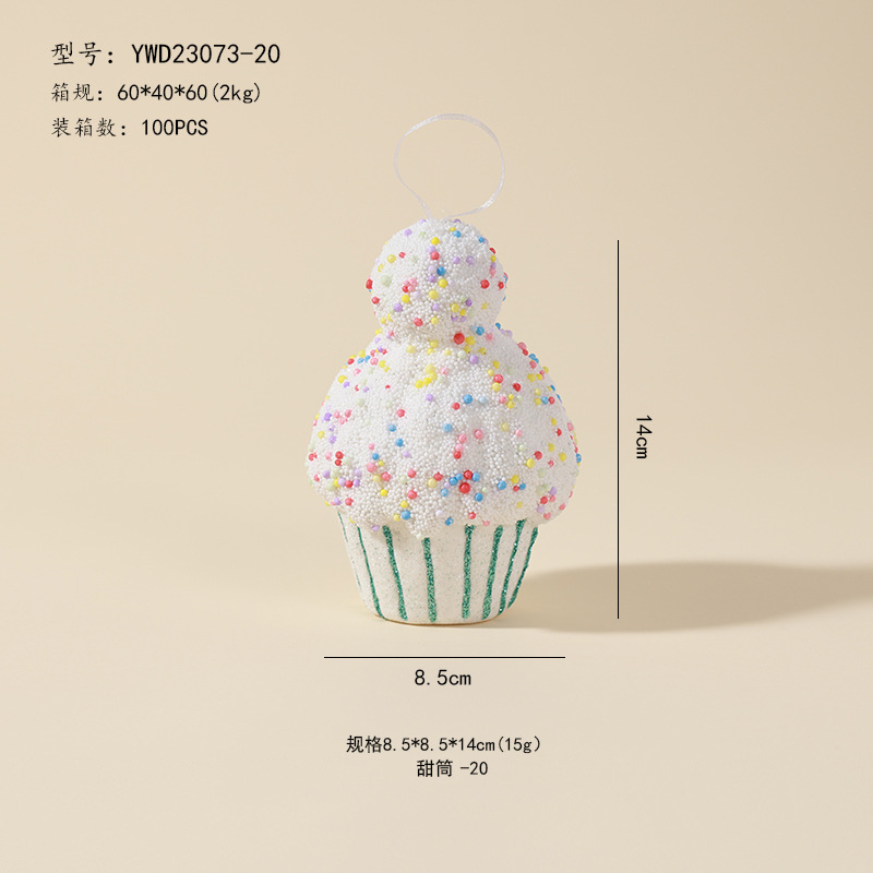 Ventas transfronterizas de muletas coloridas decoraciones de Navidad dulces adornos de árbol de Navidad colgante dopamina props de disparo