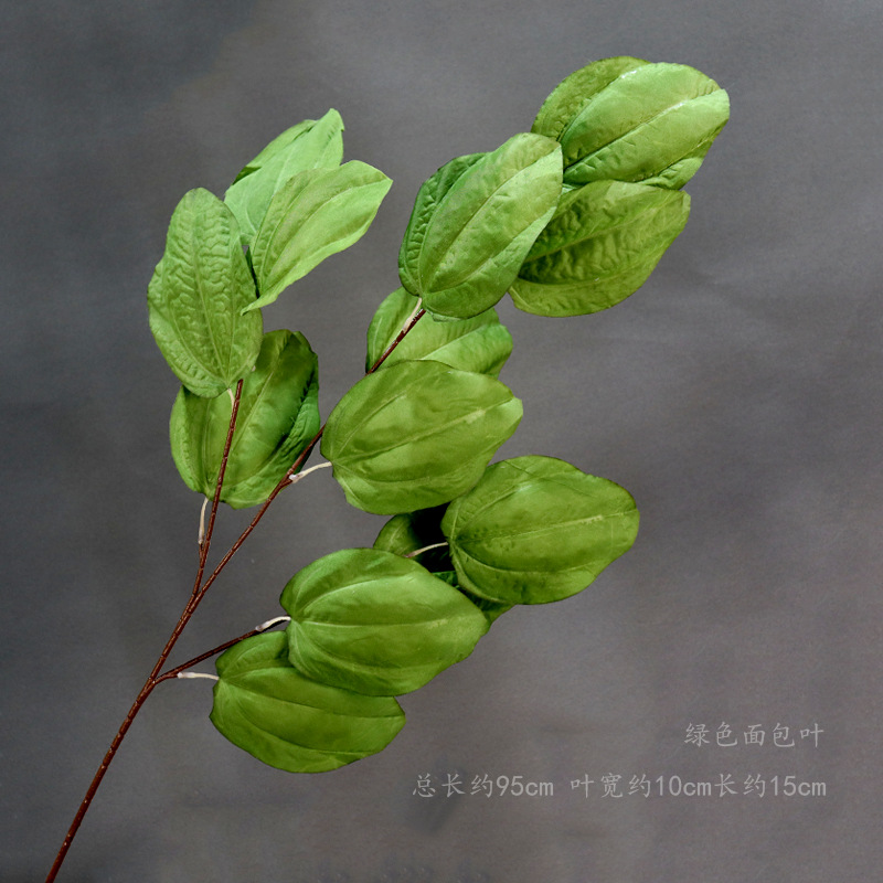 Hoja de pan de rama alta verde