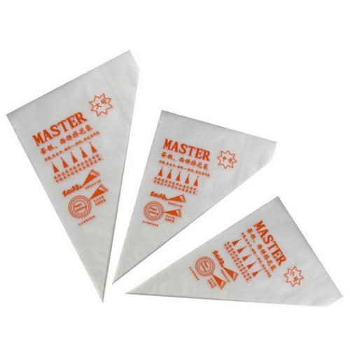 Transparent piping bag, large, medium and small, thickened, disposable piping bag, cream cake decorating mouth bag, 100 pieces