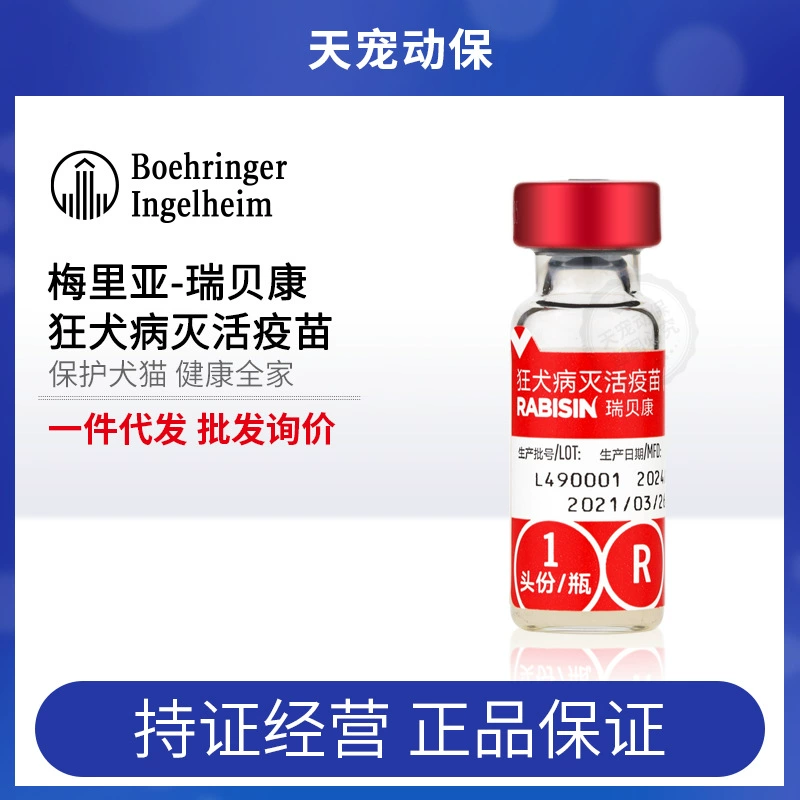 Французская вакцина Meriary Rebecan от лихорадки, инактивированная вакцина для домашних животных, собак и кошек, универсальная для собак и кошек, оригинальная импортная.