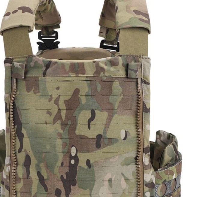 Stock 600D nylon V5 chaleco táctico W4005 con triple MOLLE montaje multifuncional chaleco de desmontaje rápido image 2