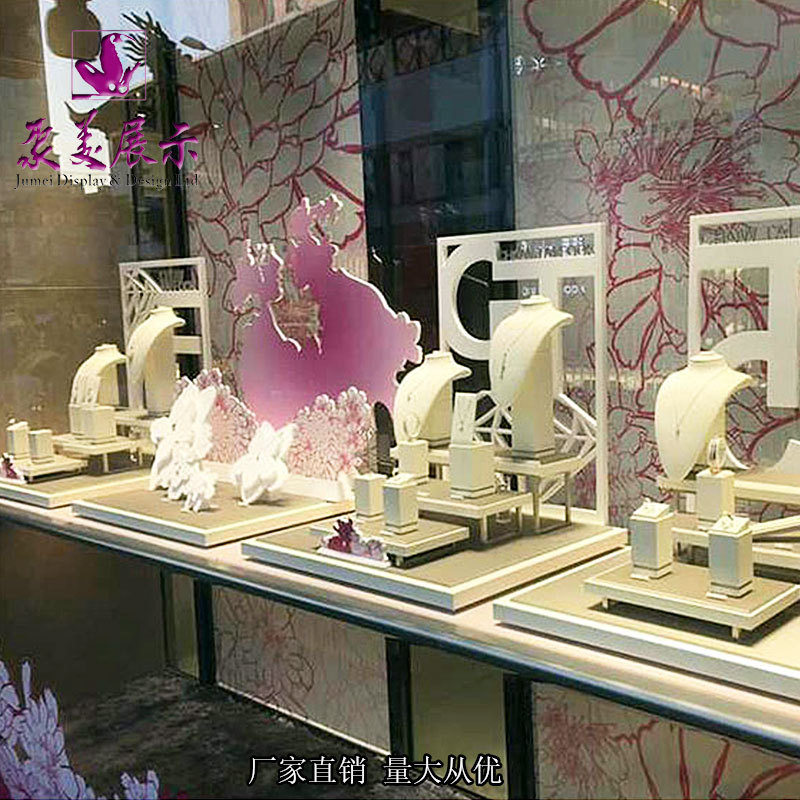 珠宝道具首饰展示黄金饰品套系陈列道具设计制作工厂供应