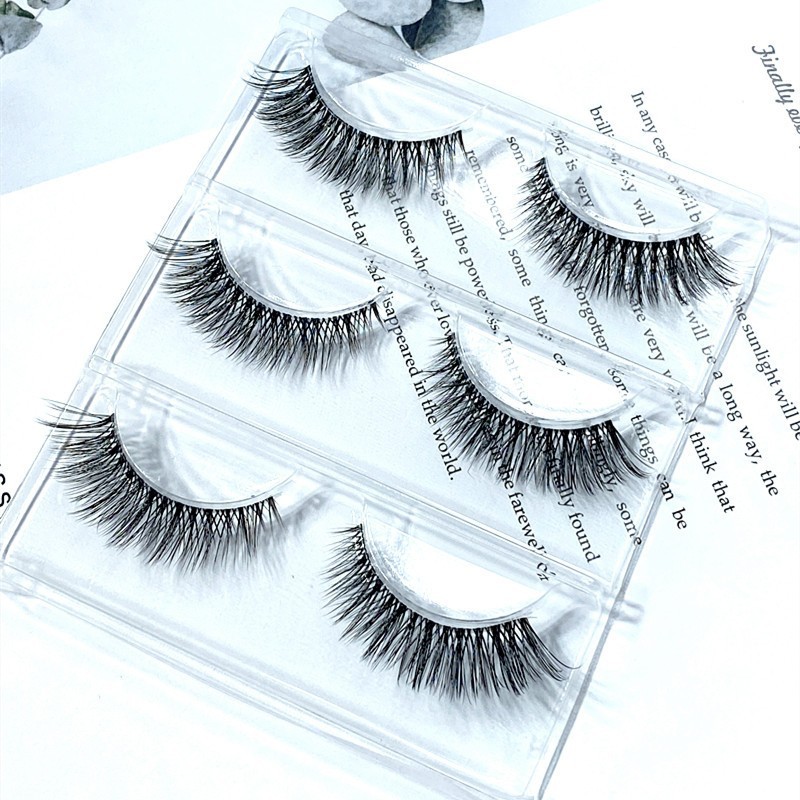 52g Weight False Eyelashes Makeup Tools Types 1 Set Quantity High-Grade Fiber Material Solid Color Pattern Classic Style Style Classic Style Solid Color High-Grade Fiber False Eyelashes 1 Set 5
