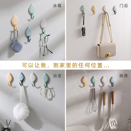 Cross-border hooks, no punching, strong adhesive hooks, creative blades, traceless hooks, no nails, household wall hanger row hooks