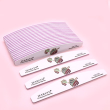 美甲半月形指甲锉高档打磨条可水洗耐磨专业搓条彩色印花修甲锉条