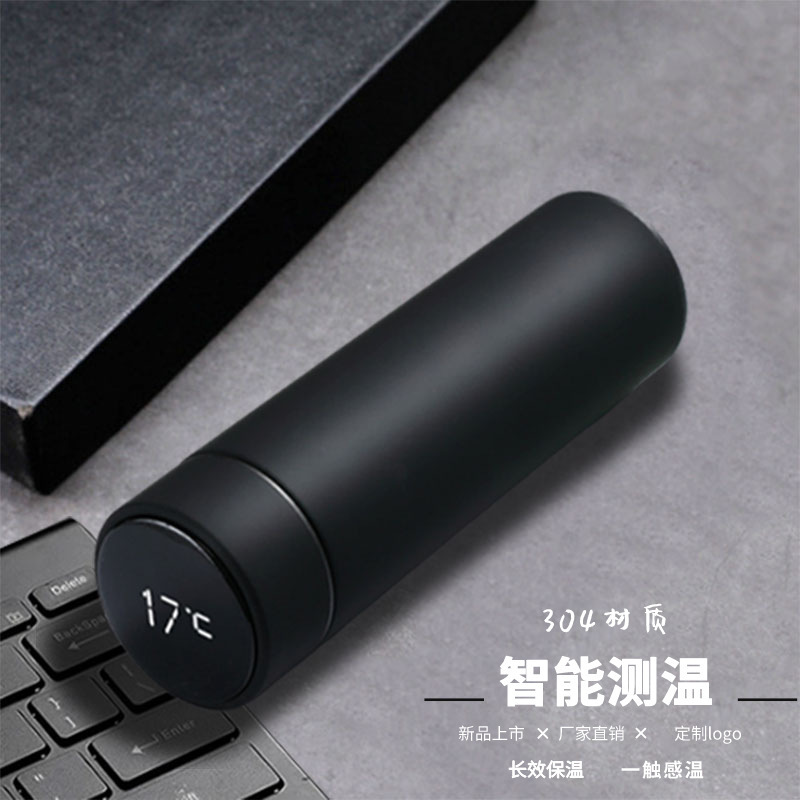 LED智能测温保温杯304不锈钢数显保温水杯便携商务礼品现货|ru