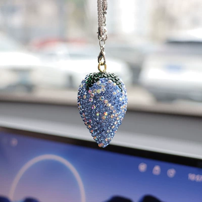 Car hanging – Cross-border cherry and strawberry - light-blue-strawberries