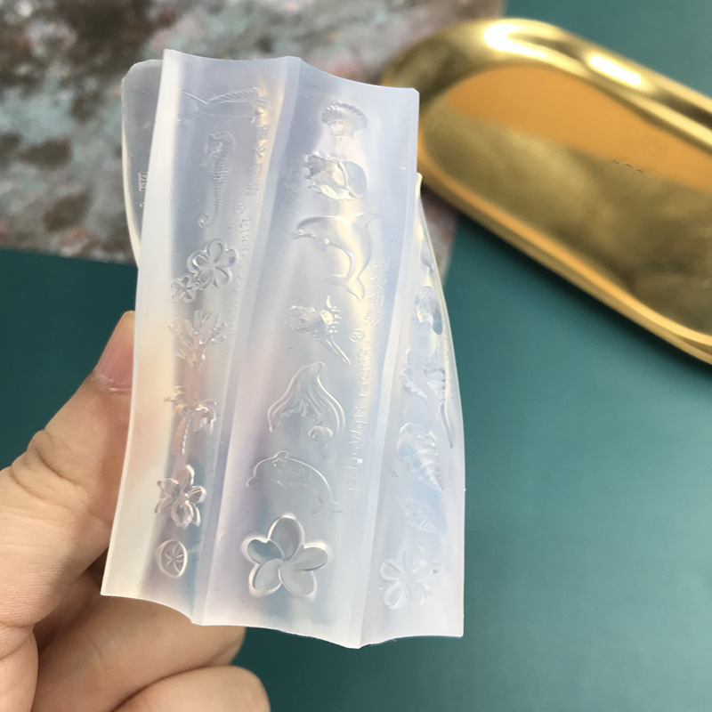 ヒトデシェルネイルアートモールド高透明シリコーンフィルム海洋立体彫刻手作りネイル装飾ツール卸売|undefined
