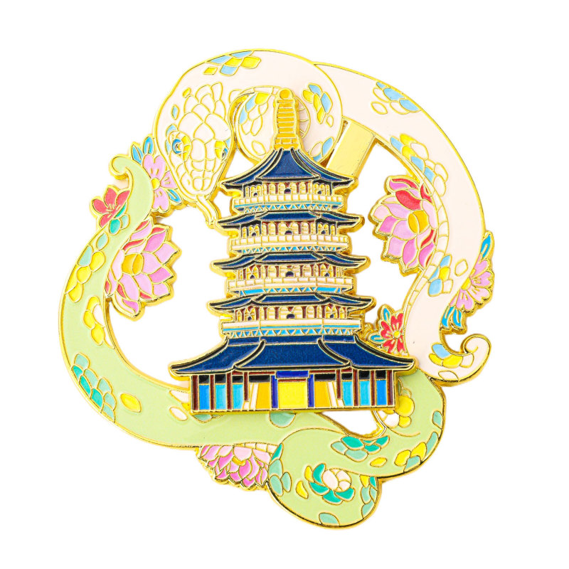 杭州文创冰箱贴金属国潮风西湖雷峰塔新白娘子旅游景区纪念品现货|undefined