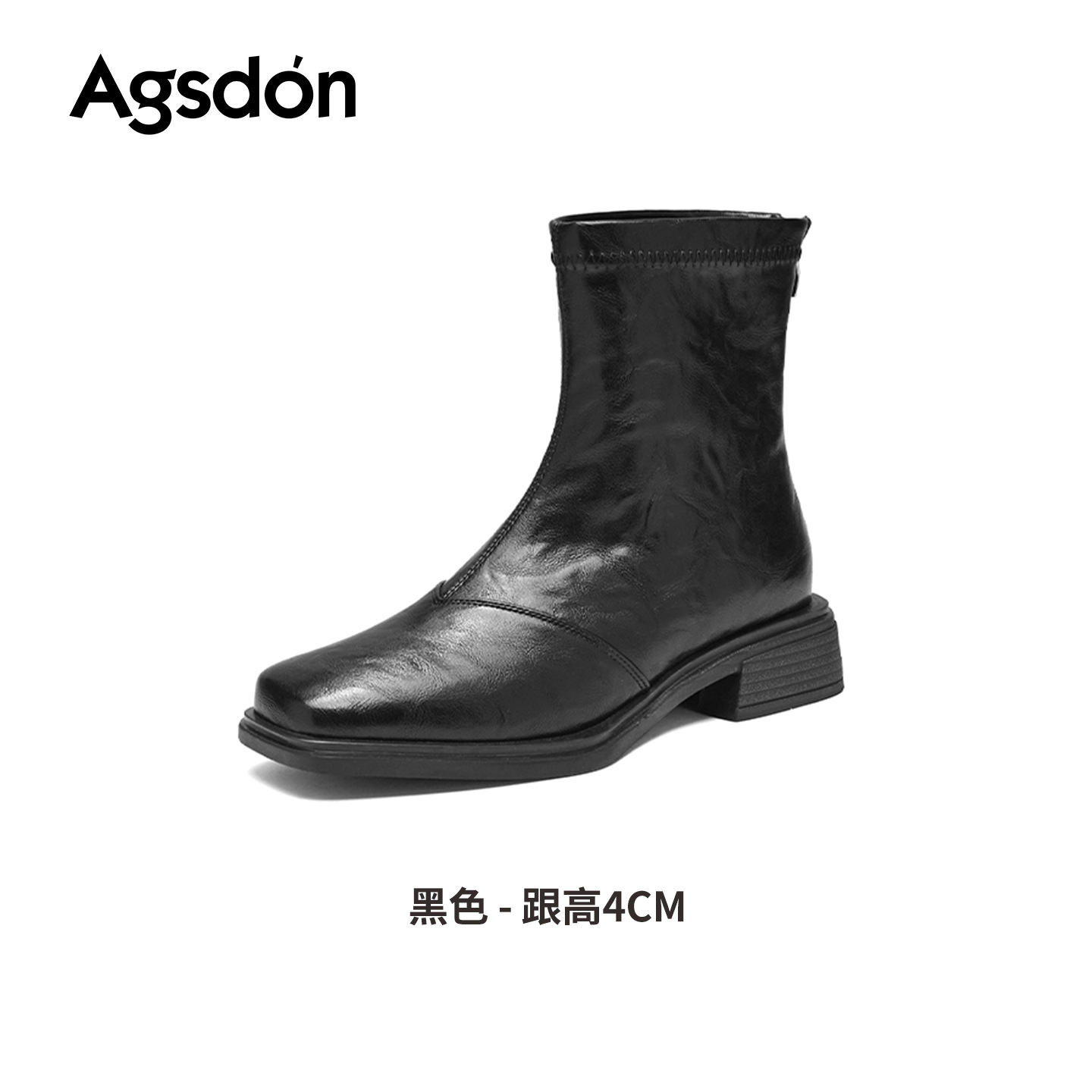 Augusto Lion Martin botas para mujeres 2026 nuevo otoño invierno Chelsea botas de tubo de tabaco gruesas botas negras de lana image 6