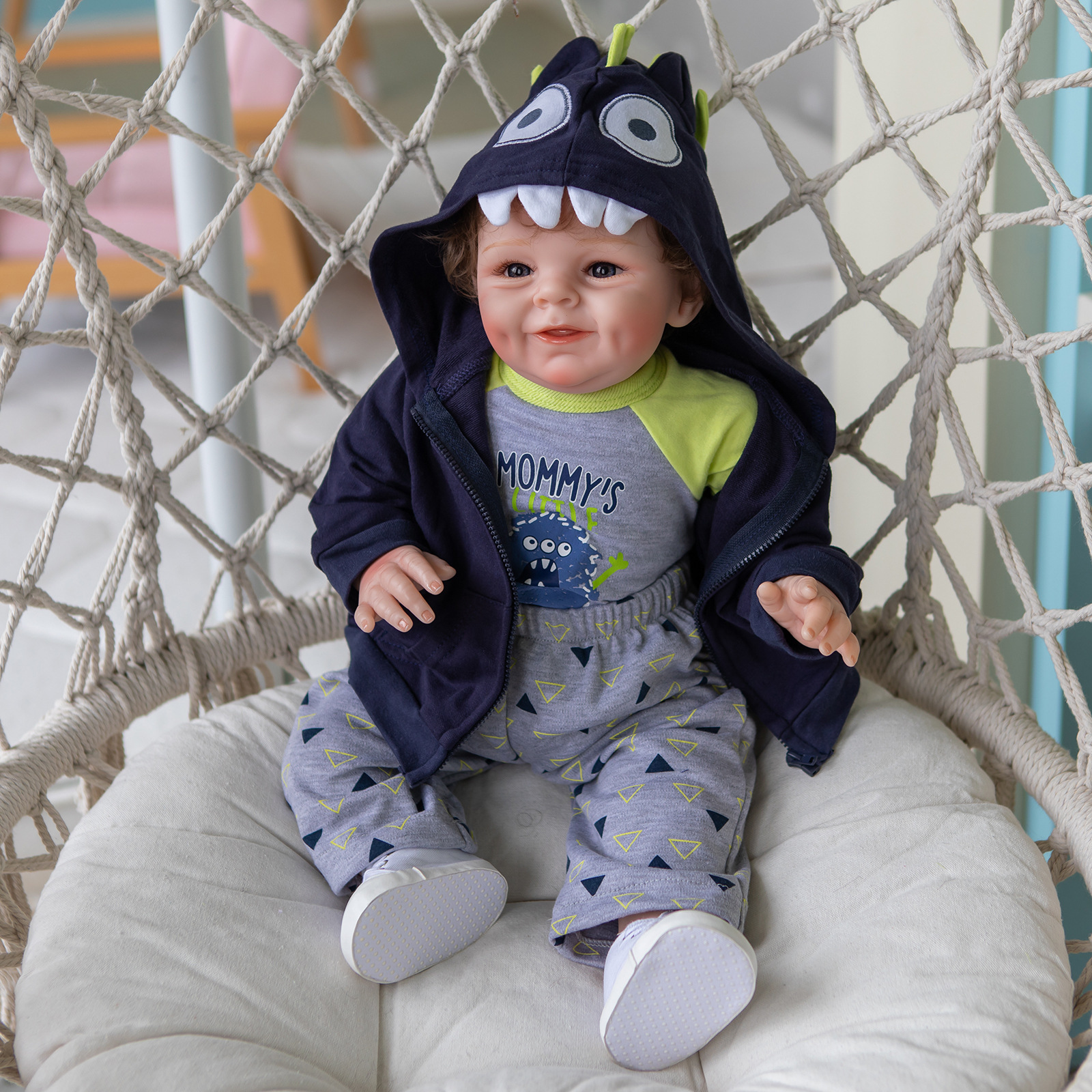 55CM Reborn Baby Shaya Boy simulación Baby Reborn Doll suministro de comercio electrónico transfronterizo nuevo