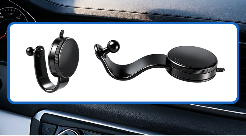 2026 New Model Car-Mounted Magsafe Magnetic Phone Holder with Vacuum Adsorption and Double-Sided Magnetic Attachment, Universal Navigation Holder