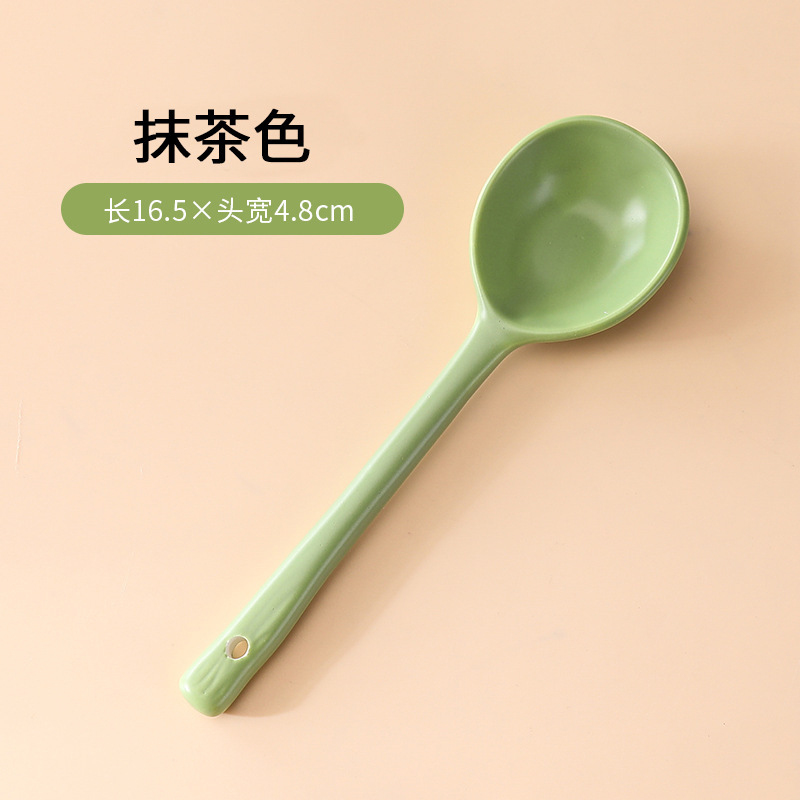 말차 컬러 스트레이트 핸들 스푼
