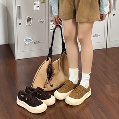 2025秋季新款真皮复古圆头系带真皮软底德训鞋阿甘鞋休闲运动鞋女