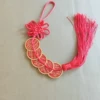 Five red mountain ghost red knot pendants