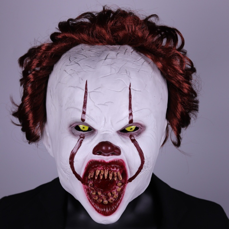 Nuevo casco de máscara de terror payaso que regresa al alma 2 cosplay casco de Halloween estación independiente transfronteriza explosión