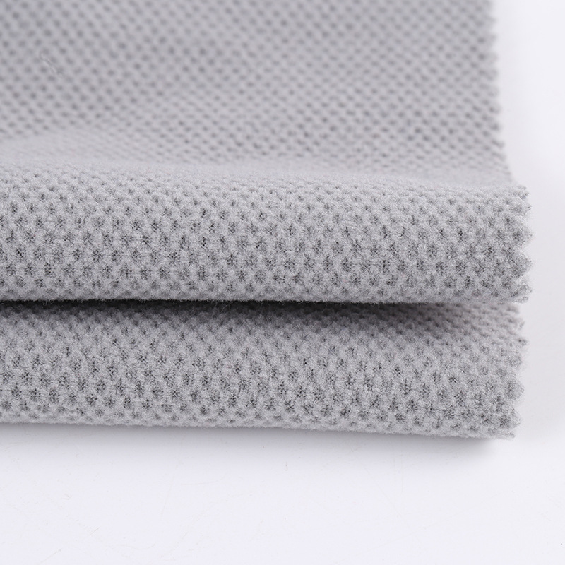 提花摇粒绒秋冬卫衣外套面料 290g全涤针织绒布