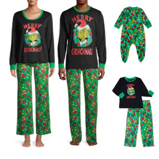 2025 New Year Autumn and Winter Christmas Parent-Child Outfits Family Cartoon Characters Parent-Child Christmas for a Family of Three and Four