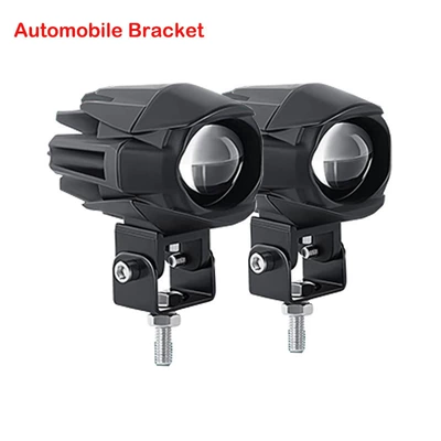 Cross-Border Hot-Selling Car and Motorcycle Spotlights Led Modified External Lens Waterbird Single-Eye Dual-Light Auxiliary Headlight (Motorcycle headlights, headlights) - regular-model-ordinary-bracket