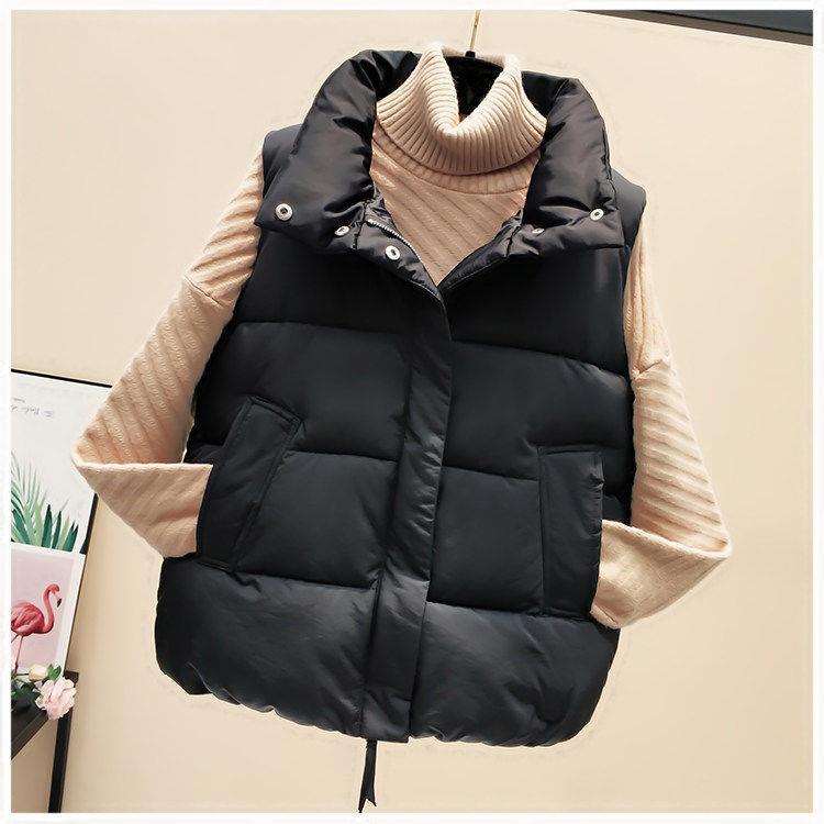 Chaleco de plumón para mujer, talla grande, corte holgado, ropa exterior, nuevo estilo otoño-invierno 2025, chaqueta sin mangas. image 8