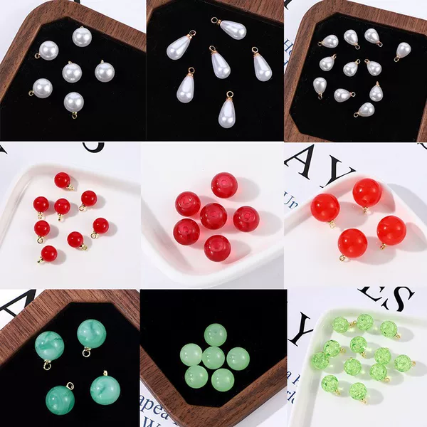 Factory wholesale highlight imitation pearl pendant does not fall off copper cap sheep's eye highlight pearl earrings eardrop brooch accessories