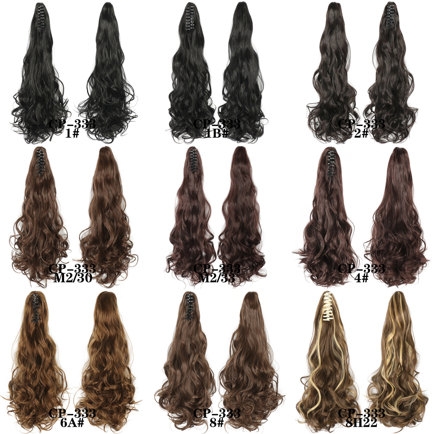 Comercio exterior al por mayor de alta temperatura seda europea y americana pelucas de cabello corto cabello rizado clip clip clip de cabello rizado arco