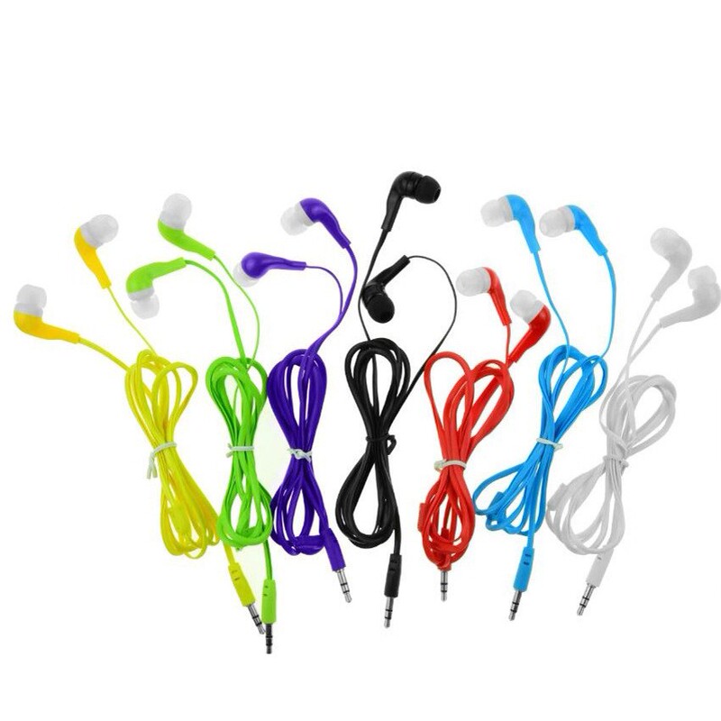 Mobile Phone Music Headphones Mp3/Mp4 Headphones Computer Earplugs Mp3Mp4 Colorful Candy Stock Headphones In-Ear