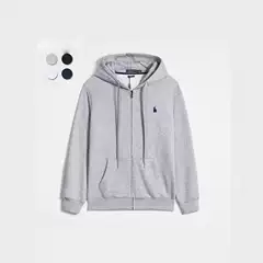 Men's Casual Fleece-Lined Pullover Hoodie with Drawstring Long Sleeve Korean Style Fall Autumn Trendy
