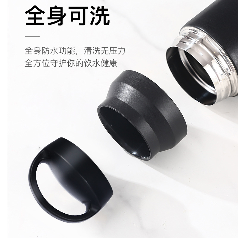 Creativo japonés 304 de acero inoxidable de doble capa de vacío termo taza portátil simple artístico fresco estudiante taza de agua personalización