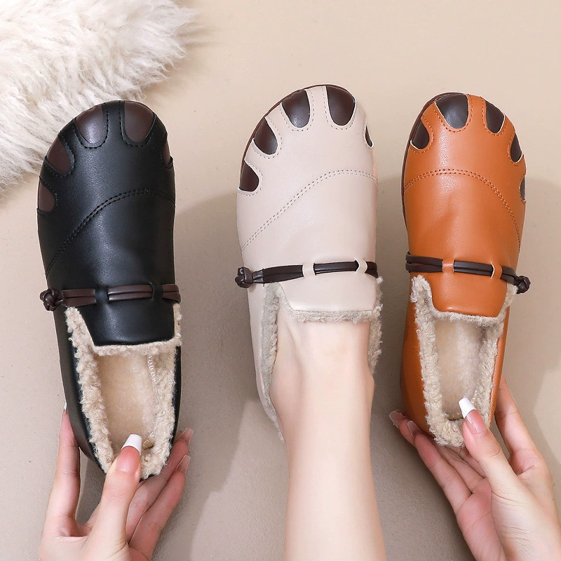 Зимний новый ретро бархат утолщение водонепроницаемый теплая мода повседневная мама хлопчатобумажные ботинки на мягком подошве снежные сапоги