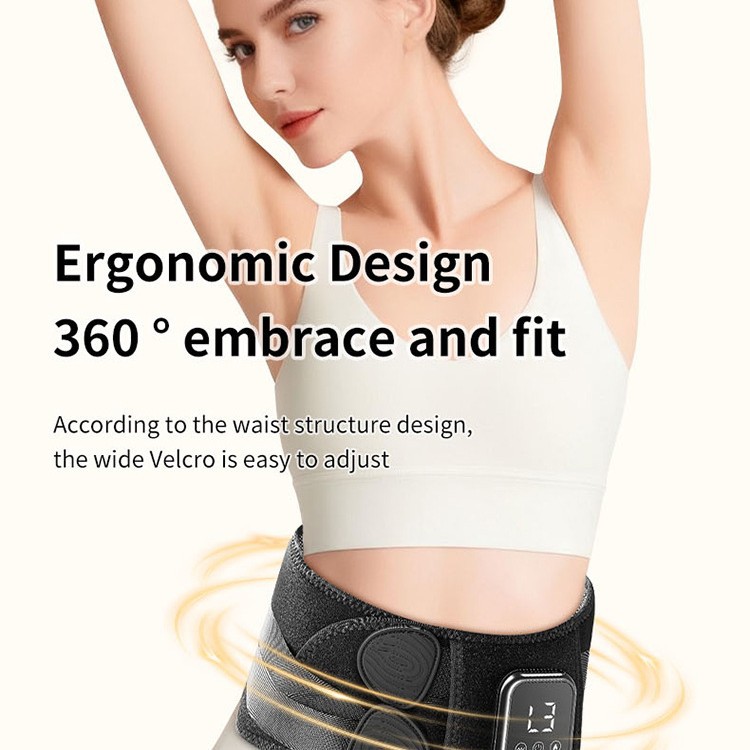 Rechargeable Heating Massage Belt, Rechargeable Abdominal Hot Compress, Warm Palace, Constant Temperature Waist Protection Massage, Lumbar Spine Massager