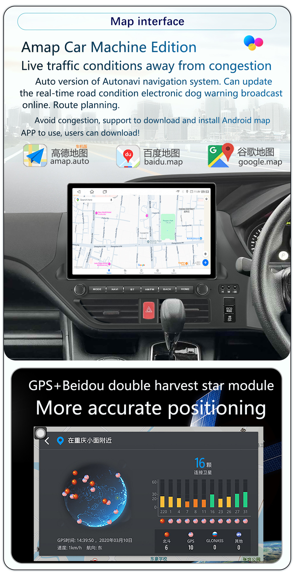 Suitable for 13-Inch 14-17 Model Toyota Noah Naoh Android Large-Screen Carplay Navigation 360 Panoramic All-In-One Machine