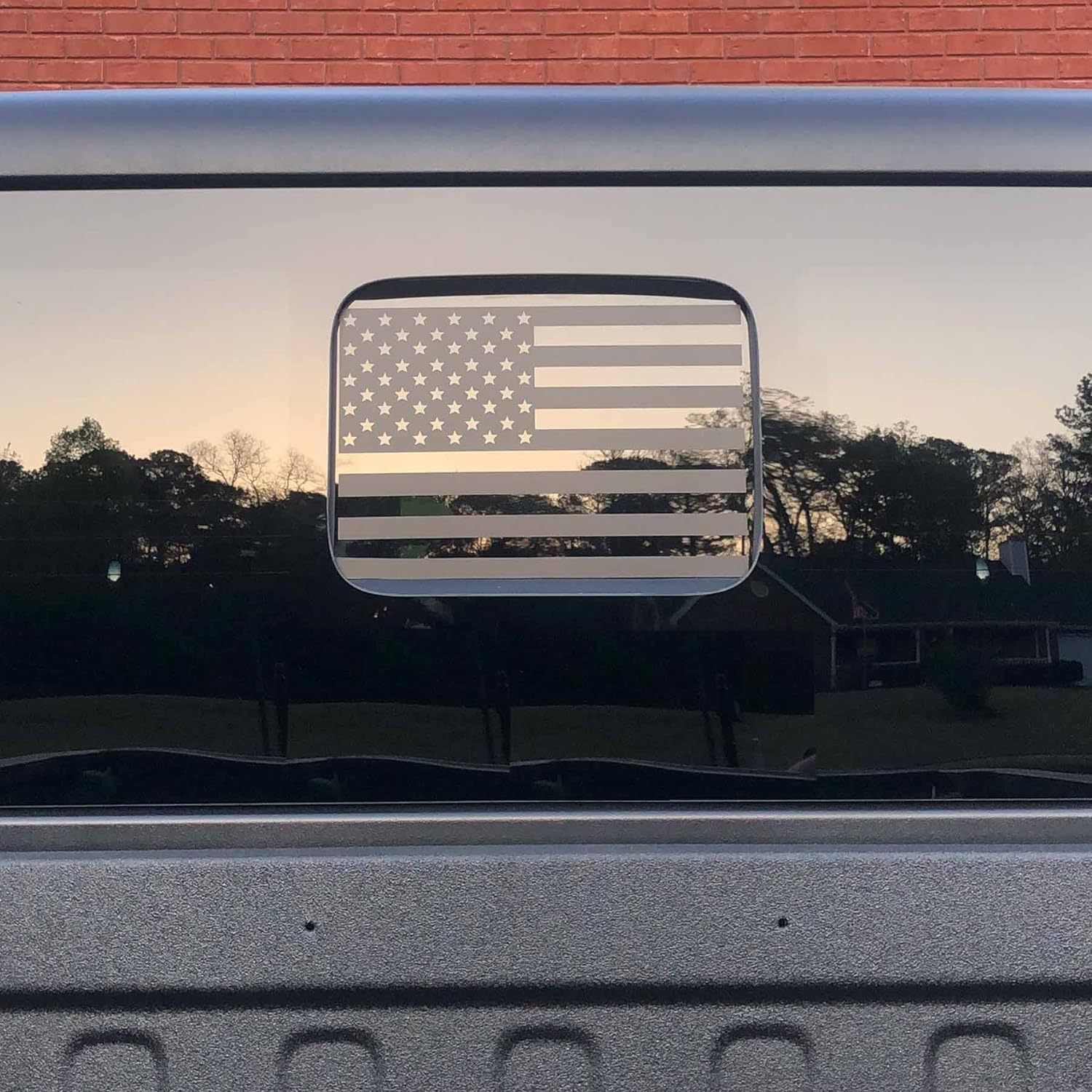 Amazon ventana trasera vidrio bandera americana mate pegatinas negras para Jeep Jeep Gladiator